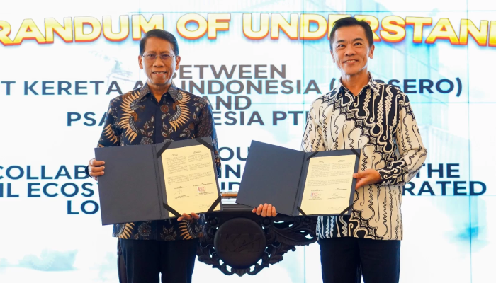 KAI – PSA Indonesia Jalin Kemitraan Angkutan Multimoda dan Konektivitas Logistik