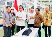 Presiden Jokowi Tinjau Pabrik Baterai Mobil Listrik PT Hyundai LG Industry di Karawang