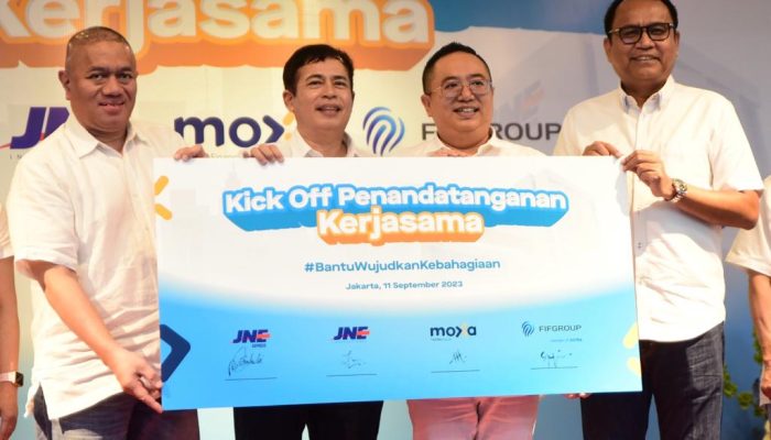 Kolaborasi Moxa, FIFGROUP dengan JNE Express dan JNEI  Hadirkan Layanan Pembiayaan Inklusif