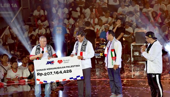 Rayakan Ulang Tahun Ke-33 Tahun, JNE Berbagi Donasi Kemanusiaan ke Palestina