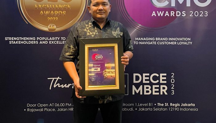 Jelang Tutup Tahun, JNE Sabet Penghargaan Best Chief Marketing Officer Award 2023