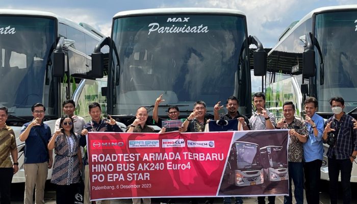 Hino Serah Terima 6 Unit Bus Armada Baru Milik PO Epa Star di Palembang