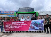 Siap Melibas Jalur Sumatera, PO Yoanda Prima Serah Terima 2 unit Hino Bus R280 ABS dari HMSI