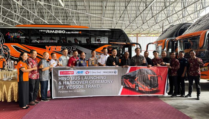 HMSI Serah Terima 5 Unit Armada Terbaru PO Yessoe Travel,  Gunakan Hino RM 280 ABS