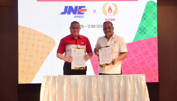 JNE dan KONI  Sepakat Kolaborasi untuk Sukseskan Pengembangan Olahraga Nasional