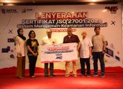 Jamin Data Pelanggan Aman, JNE Raih ISO 27001:2022 Sistem Manajemen Keamanan Informasi