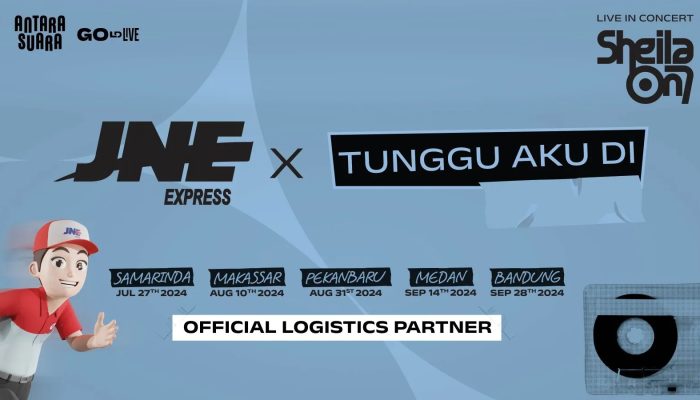 JNE Jadi Mitra Logistik Resmi untuk Konser Tour Sheila On 7 di 5 Kota, Samarinda Jadi yang Pertama