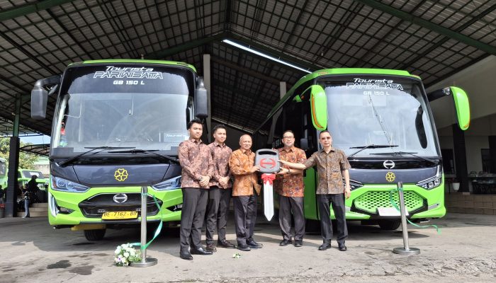 Tingkatkan Layanan, PO Puspa Jaya Lampung Tambah Armada Baru Hino GB BUS 150 L