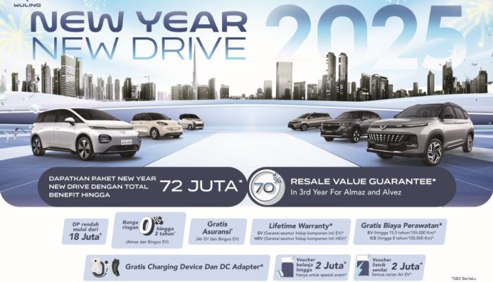 Promo Awal Tahun Wuling Motors, Tawarkan DP Ringan hingga Dapatkan Benefit Rp72 Juta