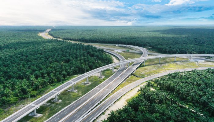 Hutama Karya Bangun 83,9 Kilometer Jalan Tol Trans Sumatra  Sepanjang Tahun 2024