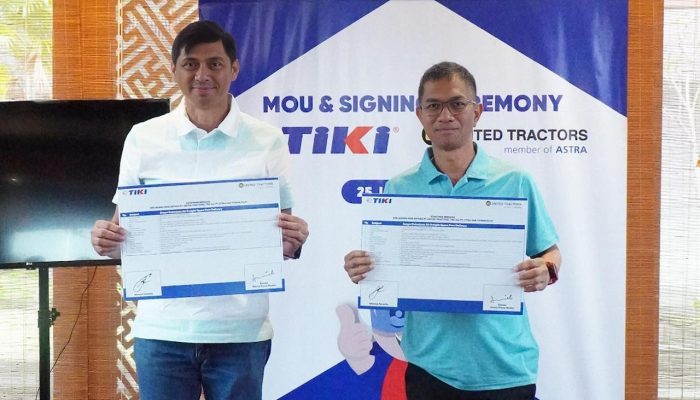 Lebih dari 12 Tahun Kolaborasi, TIKI Resmi Ditunjuk Kembali Jadi Mitra Kurir United Tractors