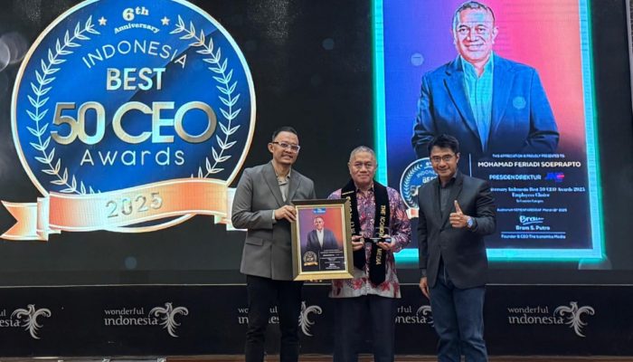 Mohamad Feriadi Soeprapto, Presiden Direktur JNE Raih Indonesia Best 50 CEO Awards