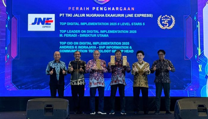 JNE Raih TOP Digital Awards 2025 di Momentum Penting Hari Jadi ke-35 Perusahaan