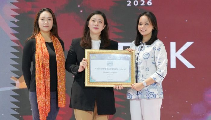 Jadi Brand Mobil China Terpercaya, DFSK Raih Silver Champion Chinese WOW Brand 2026