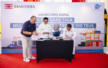 Perkuat Logistik Indonesia Timur, Alfa Trans Raya Luncurkan Container Vessel Kapasitas Terbesar