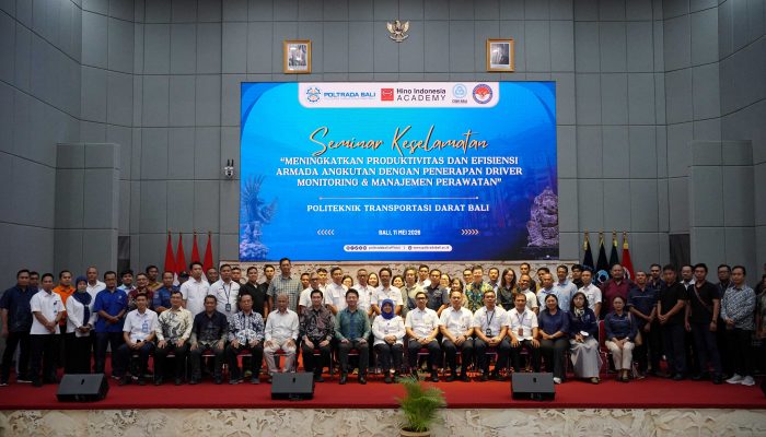Hino-Poltrada Bali Gelar Seminar Keselamatan Transportasi,  Pentingnya Driver Monitoring dan Manajemen Perawatan Armada