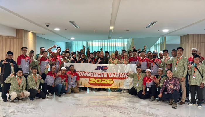 Momentum HUT ke-36 Tahun JNE Wujudkan Mimpi 1.200 Karyawan Tunaikan Ibadah Umrah