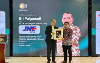 Bikin Bangga JNE, Eri Palgunadi Dinobatkan Best Chief Marketing Officer (CMO) Award 2026